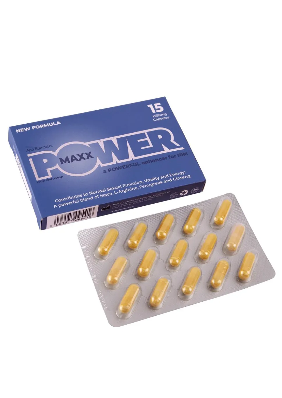 Maxx Power For Him Supplements for Sex Drive - 15 Pills