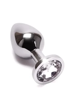 Medium Jewelled Metal Butt Plug