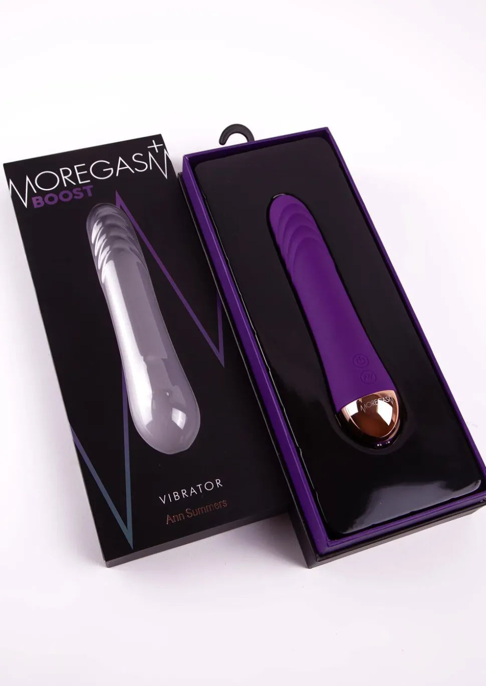 Moregasm+ Boost Rippled Silicone Clitoral & Internal Vibrator