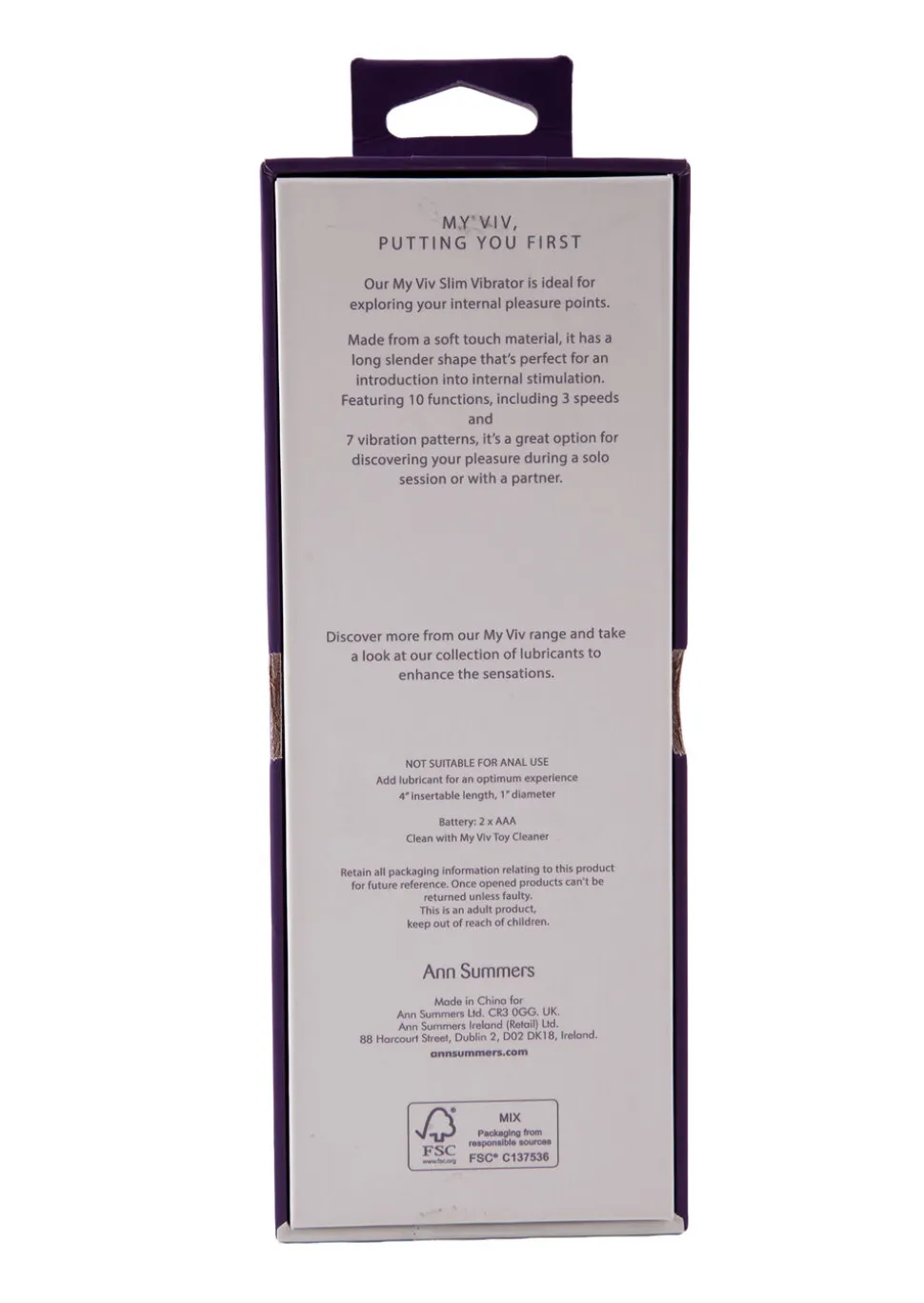 My Viv Slim 10 Function Vibrator