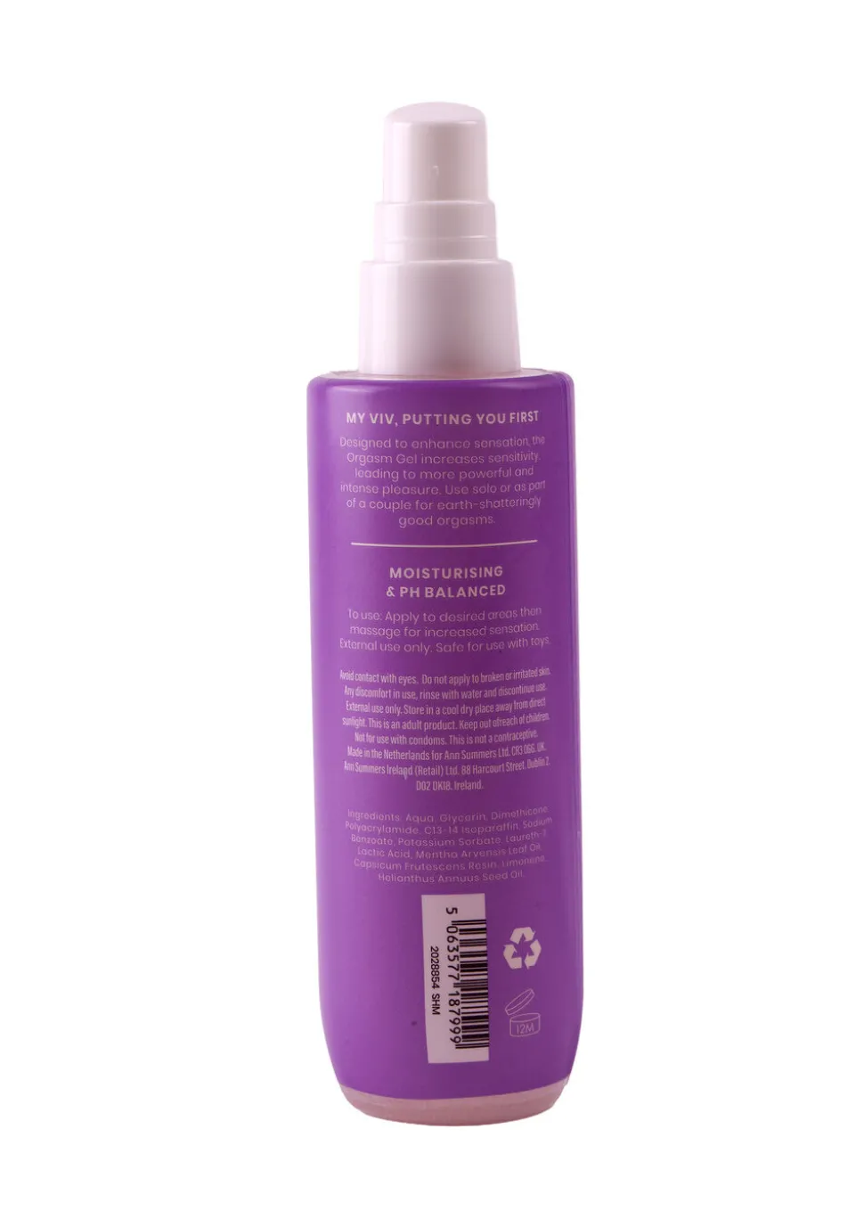 My Viv Water Based Orgasm Gel 100ml