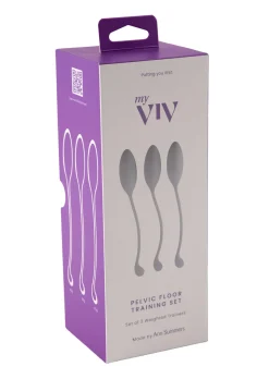 My Viv Weighted Silicone Pelvic Floor Trainer 3 Piece Set