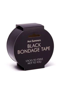 Non-Sticky PVC Bondage Tape - Black