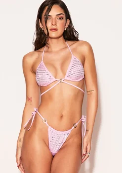 Pacific Pearl Bikini Top - Pale Pink