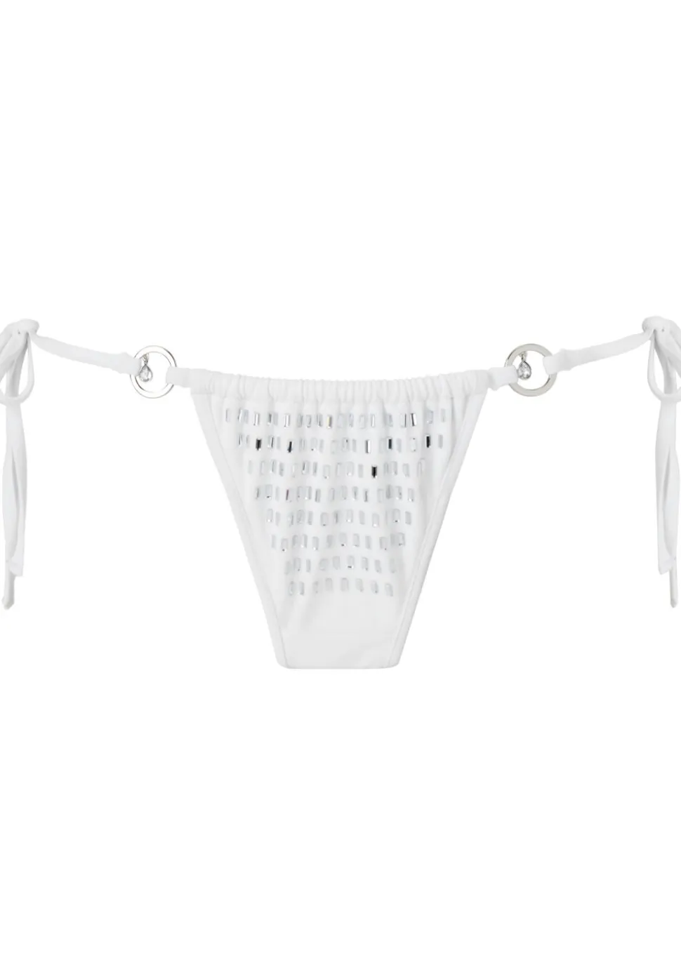 Pacific Pearl Tie Side Cheekini Bikini Bottom - White