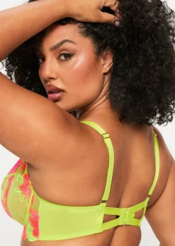 Paradise Glow Non Padded Fuller Bust Balcony Bra - Lime