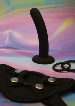 Pegging Starter 2 Piece Strap-On Set with 3 Interchangeable Rings