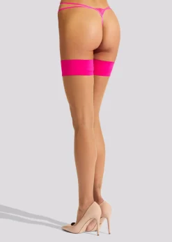 Plain Top Hold Ups - Hot Pink