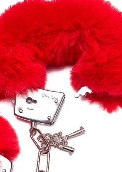 Plush Faux Fur Bondage Handcuffs