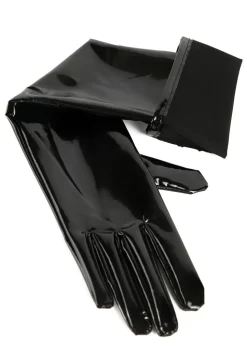 PU Wet Look Elbow Length Gloves