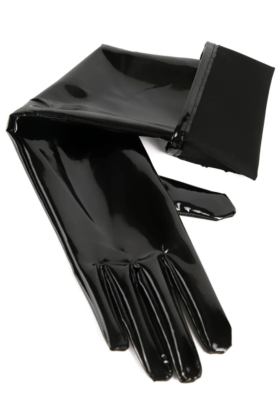 PU Wet Look Elbow Length Gloves