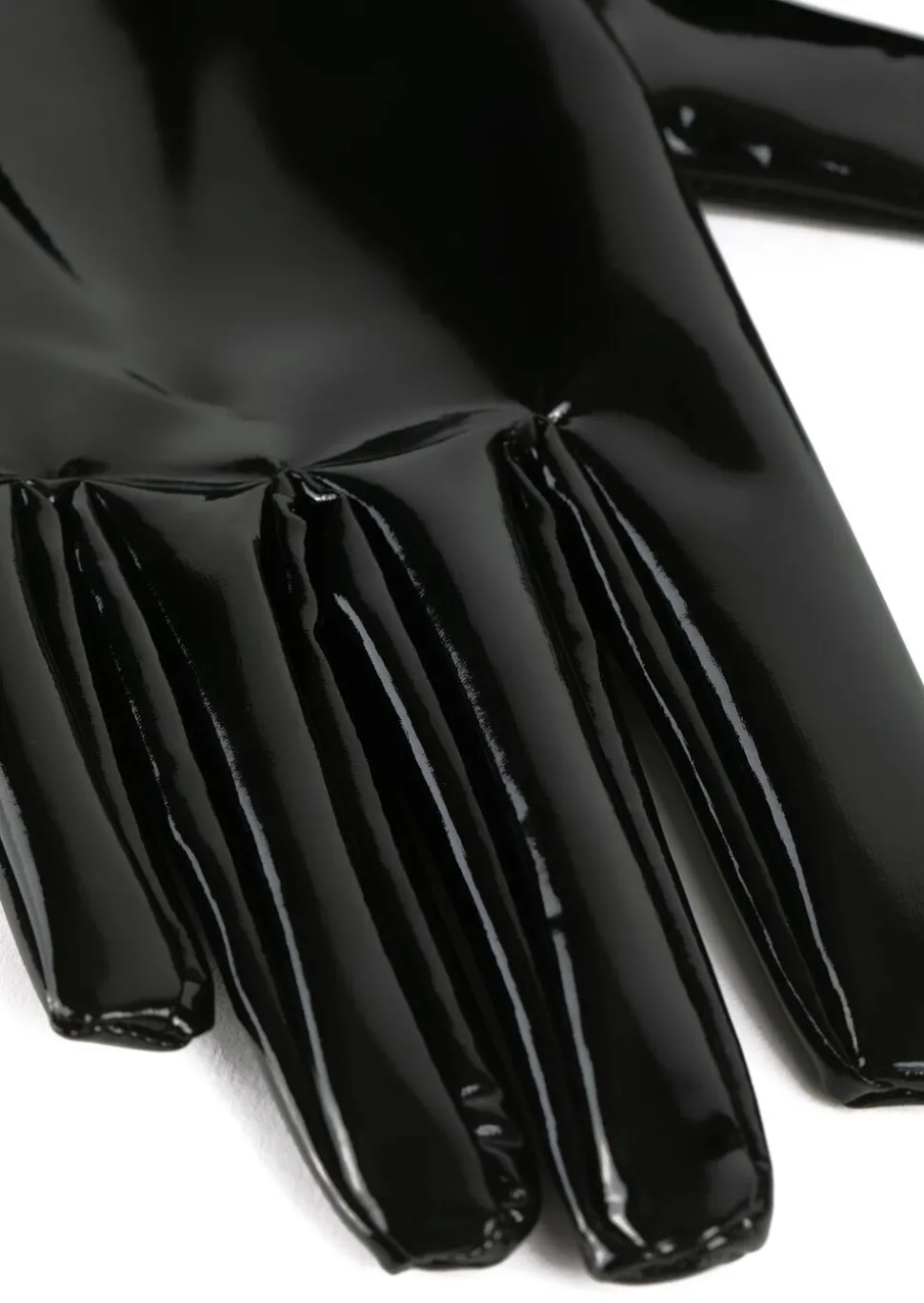 PU Wet Look Elbow Length Gloves