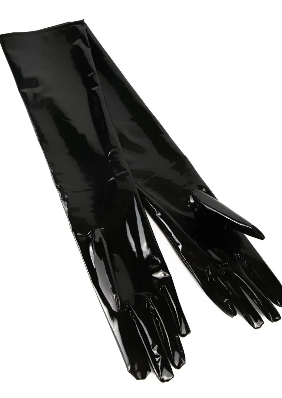 PU Wet Look Elbow Length Gloves
