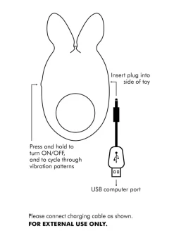 Rampant Rabbit Vibrating Silicone Cock Ring