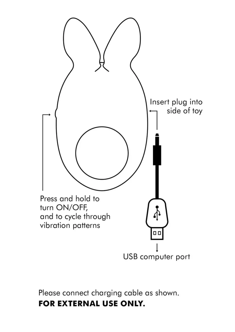Rampant Rabbit Vibrating Silicone Cock Ring