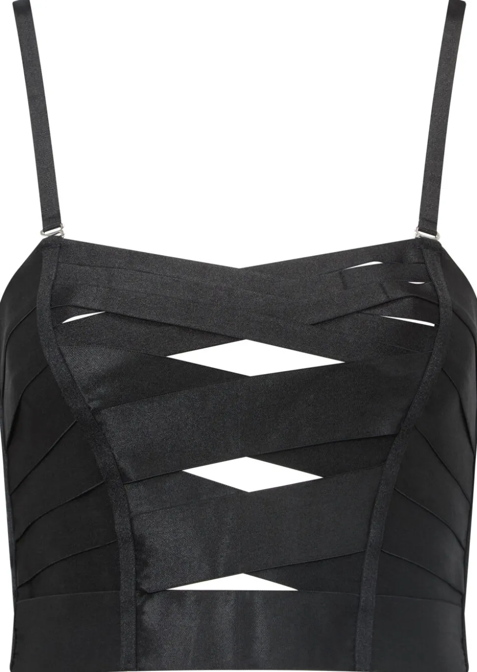 Rebel Allure Criss-Cross Top - Black