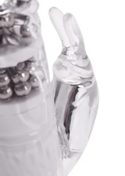 Rotating Rampant Rabbit Glitter Jelly Vibrator