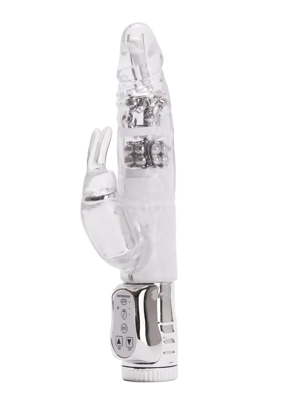 Rotating Rampant Rabbit Glitter Jelly Vibrator
