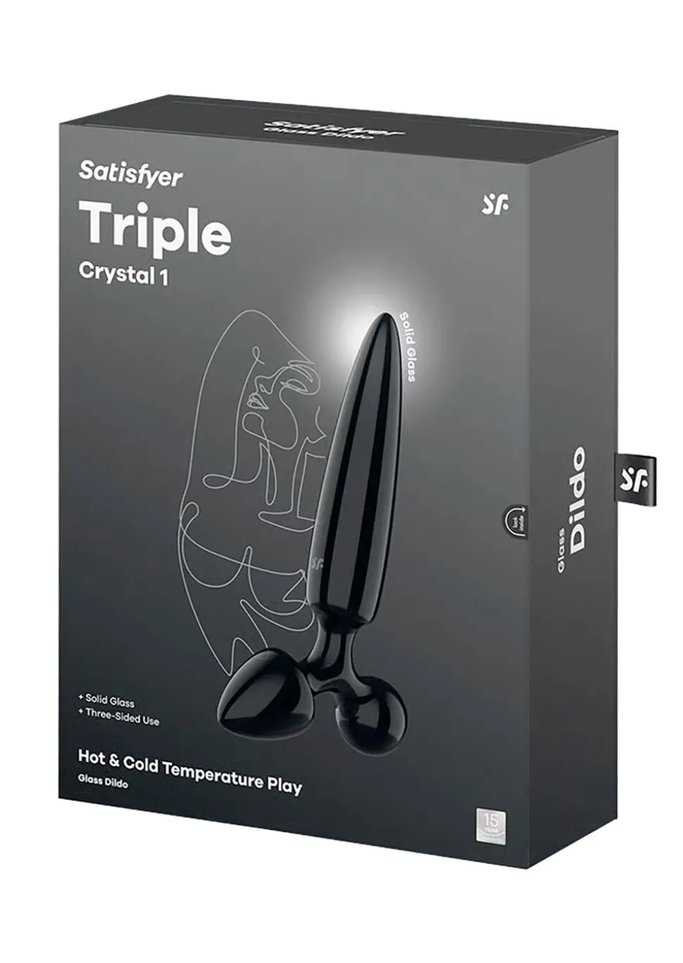 Satisfyer Triple Crystal 1 Glass Dildo