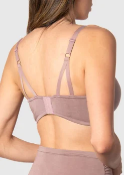 Serenity Bamboo Nursing Bra - Brown
