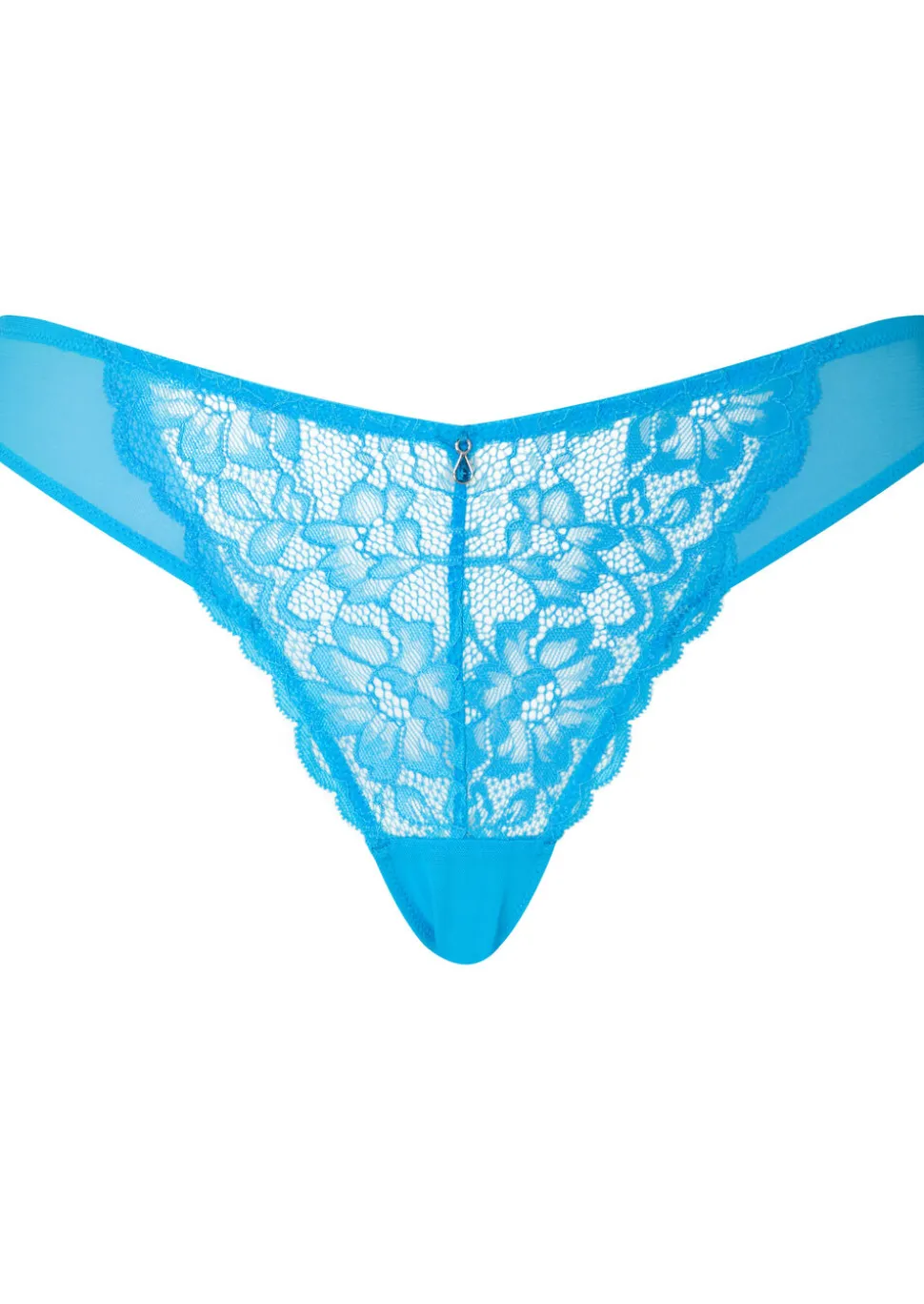 Sexy Lace Brazilian Knickers - Bright Blue