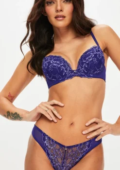 Sexy Lace Brazilian Knickers - Dark Purple