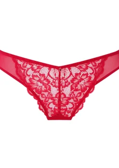Sexy Lace Brazilian Knickers - Red