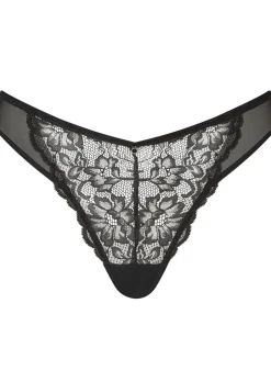 Sexy Lace Brazilian Knickers - Black