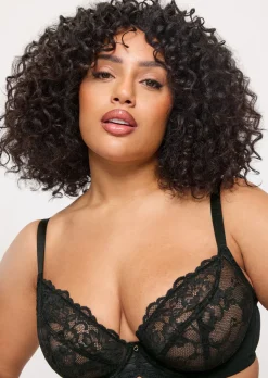 Sexy Lace Non Padded Fuller Bust Plunge Bra Pack of 2 - Assorted