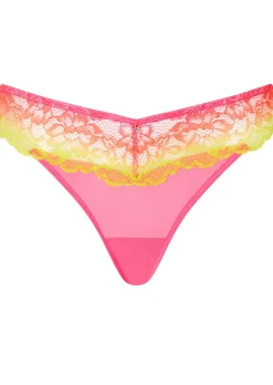 Sexy Lace Ombre Thong - Multi