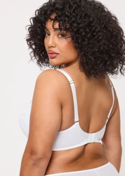 Sexy Lace Padded Balcony Bra - White