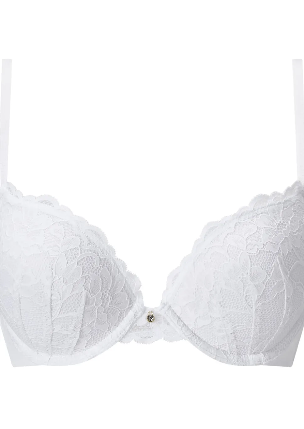 Sexy Lace Padded Boost Bra - White