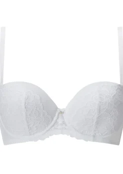 Sexy Lace Padded Multiway Bra - White