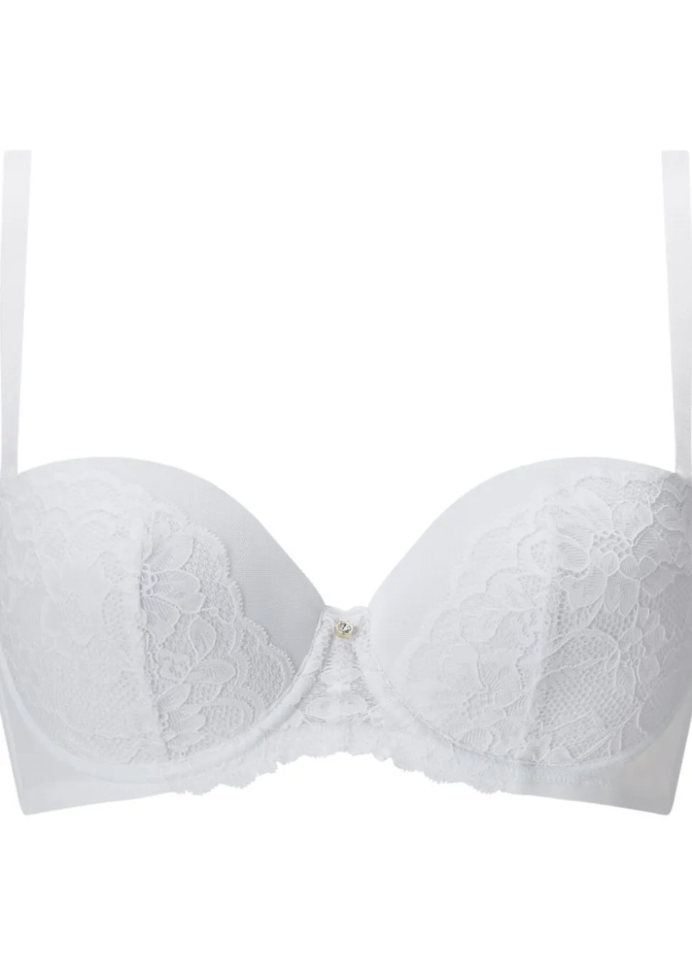 Sexy Lace Padded Multiway Bra - White