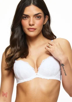 Sexy Lace Padded Plunge Bra - Pack of 2 - Assorted