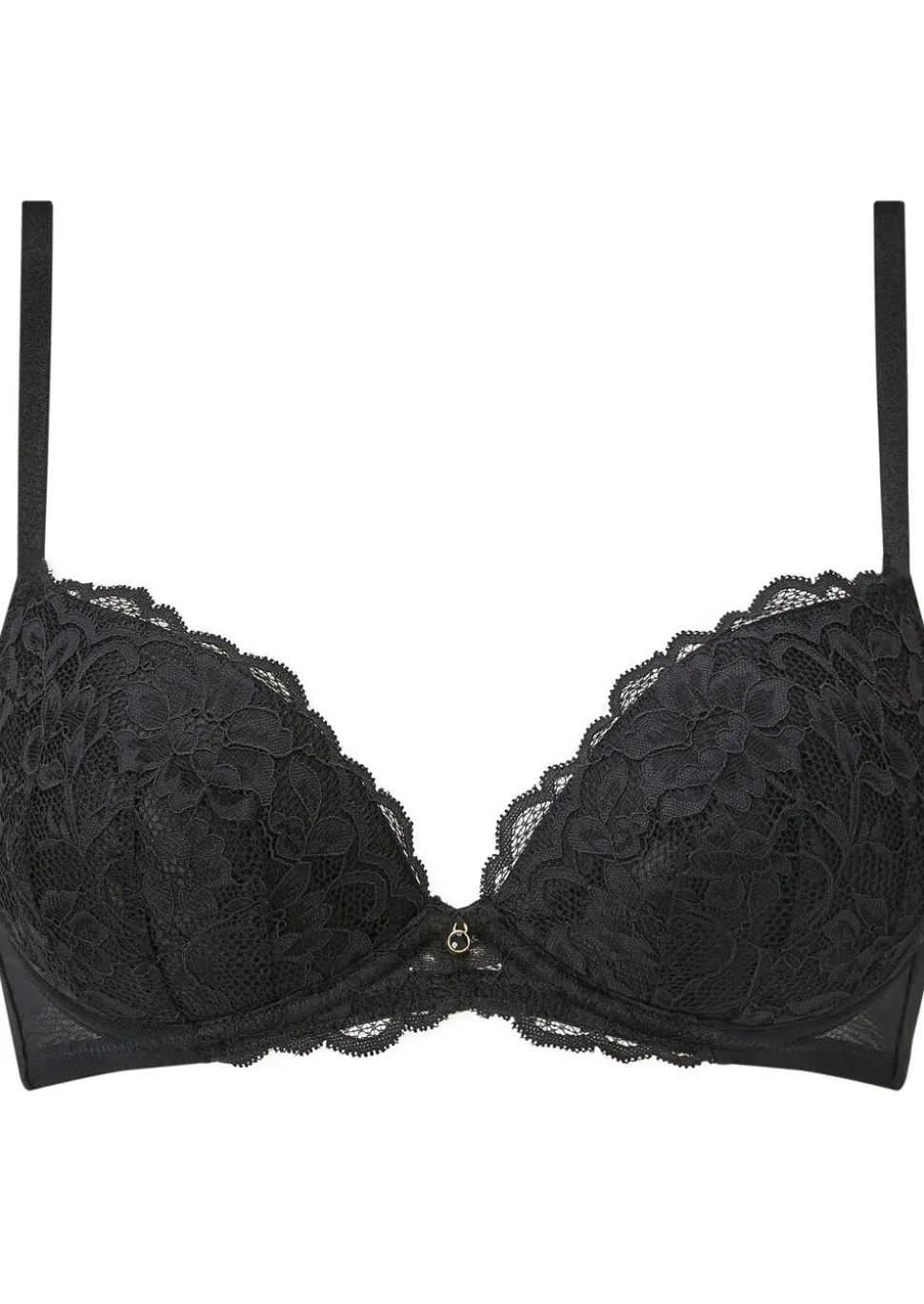 Sexy Lace Padded Plunge Bra - Pack of 2 - Multi