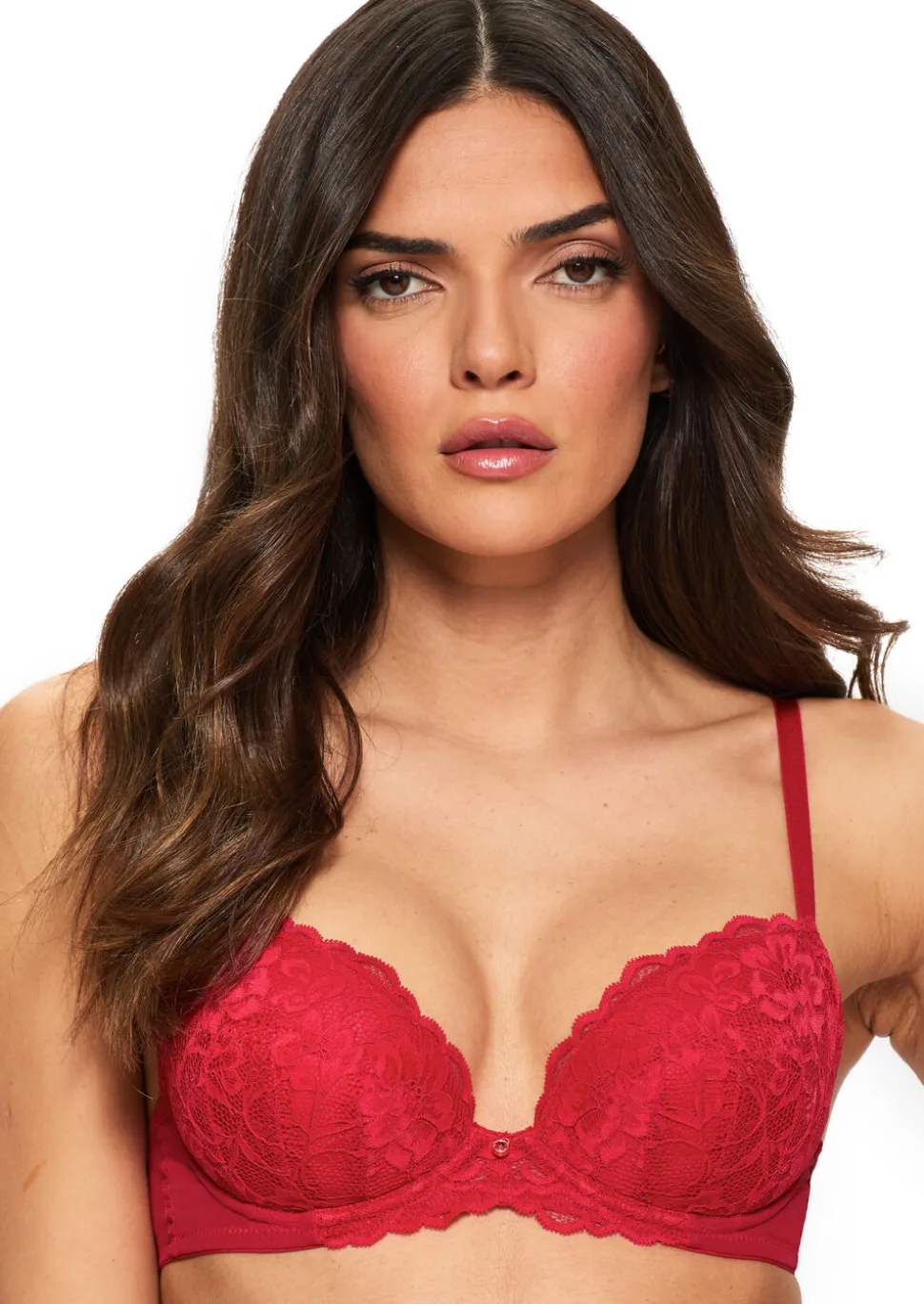 Sexy Lace Padded Plunge Bra - Pack of 2 - Multi