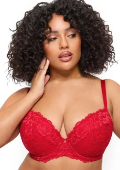 Sexy Lace Padded Plunge Bra - Pack of 2 - Multi
