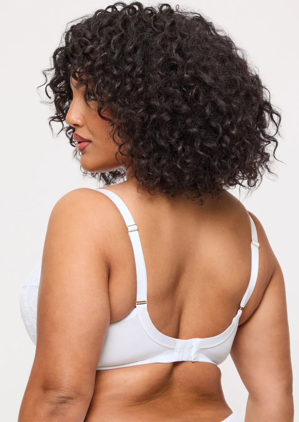 Sexy Lace Padded Plunge Bra - White
