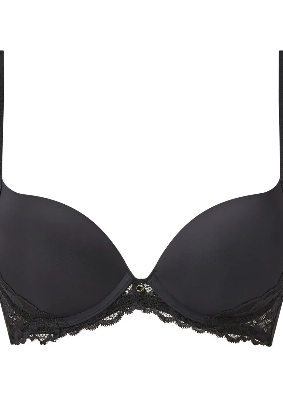 Sexy Lace Smoothing Plunge Bra - Black
