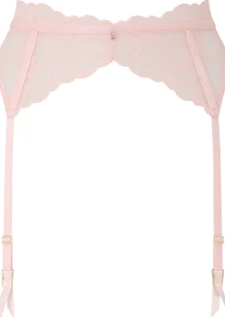 Sexy Lace Suspender Belt - Pale Pink