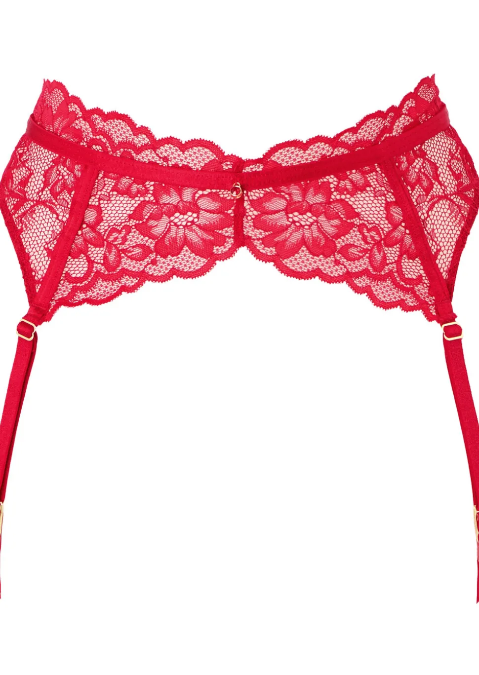 Sexy Lace Suspender Belt - Red