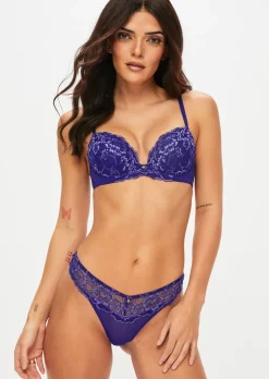 Sexy Lace Thong - Dark Purple
