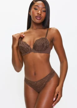 Sexy Lace Thong - Nude 04
