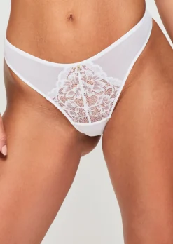 Sexy Lace Thong - Pack of 3 - White