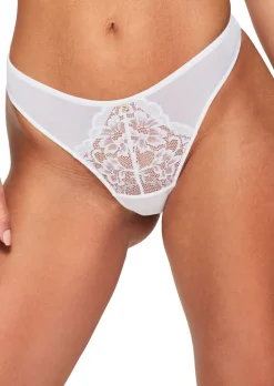 Sexy Lace Thong - Pack of 3 - White