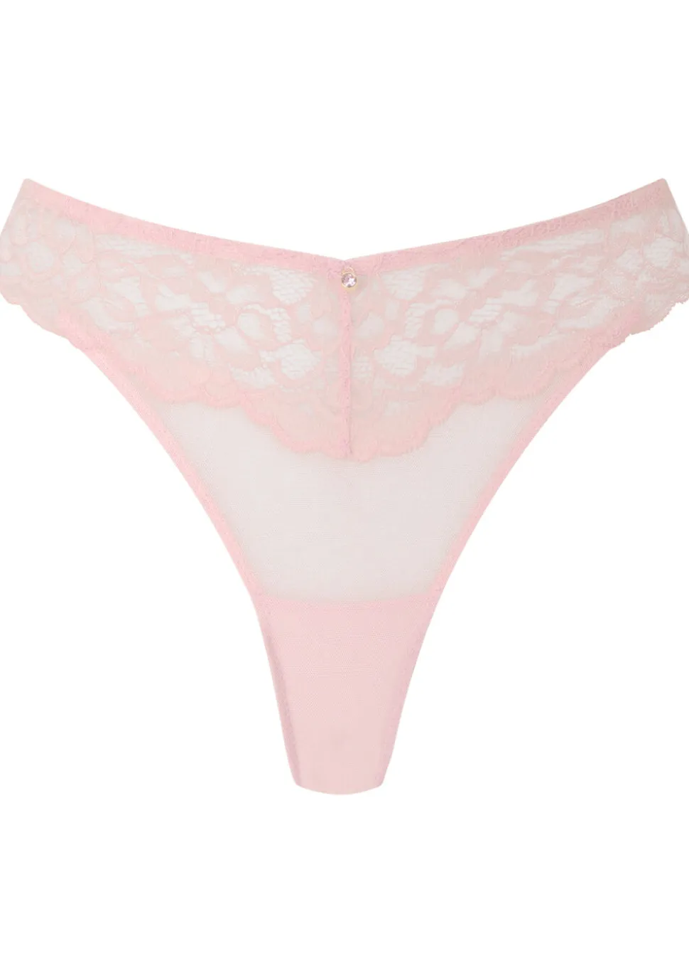 Sexy Lace Thong - Pale Pink