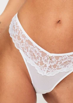 Sexy Lace Thong - White