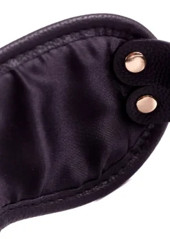 Signature Faux Leather Blindfold Eyemask