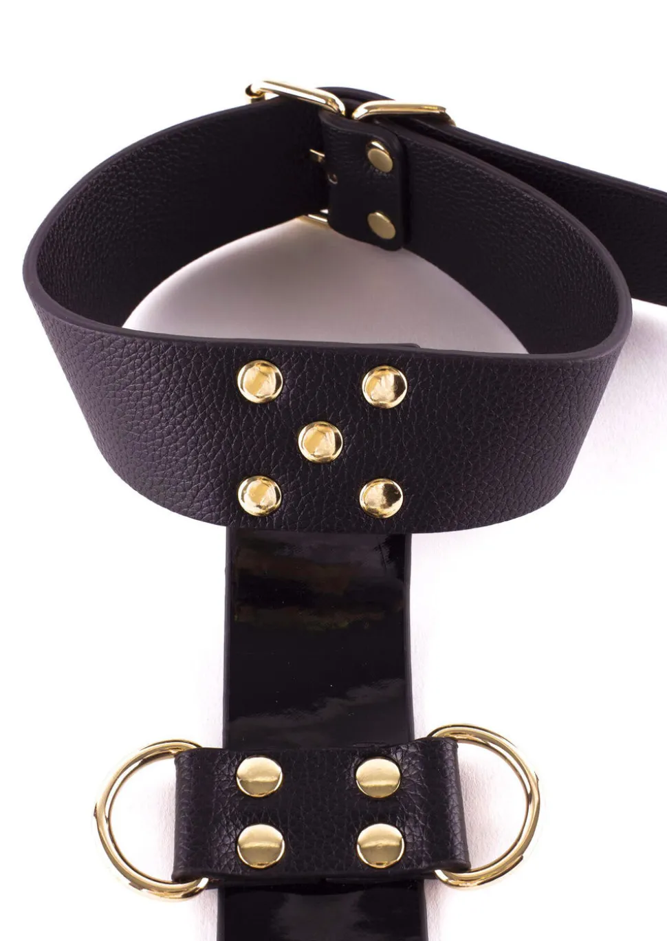 Signature Faux Leather Neck to Wrist Restraint
